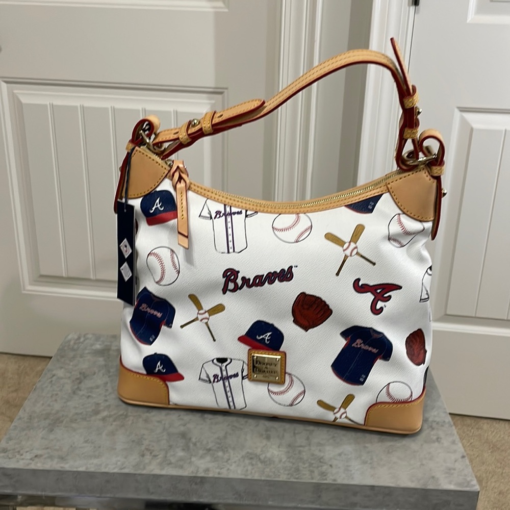 NWT! Atlanta Braves Dooney & Bourke Game Day Hobo bag 9.5'' x 5'' x 13''